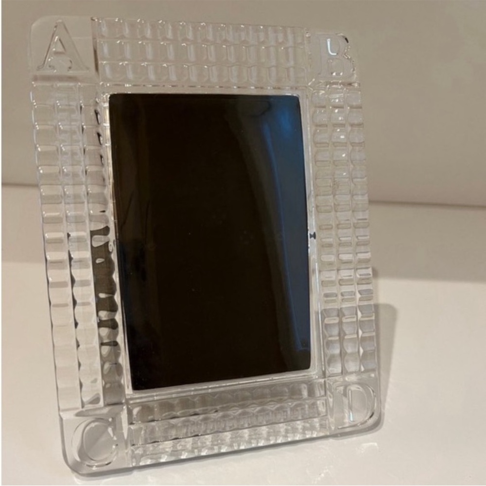 Waterford Crystal Clear ABCD Block Baby / Kids Picture Frame